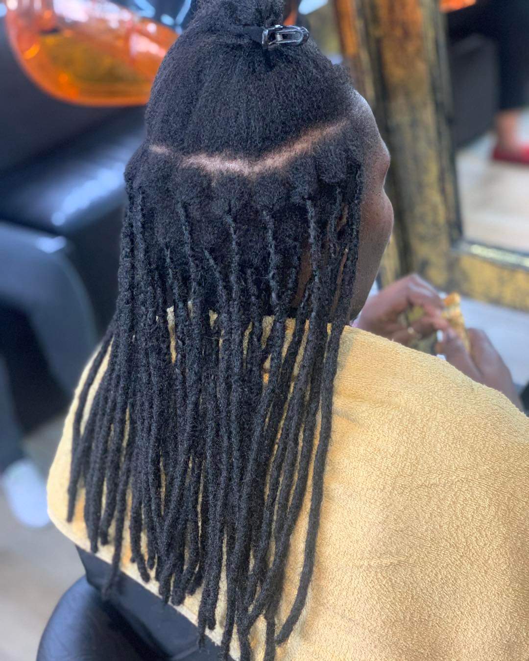 artifical dreads installation