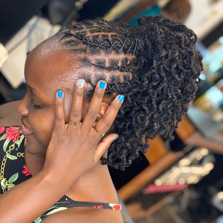 artifical dreads installation