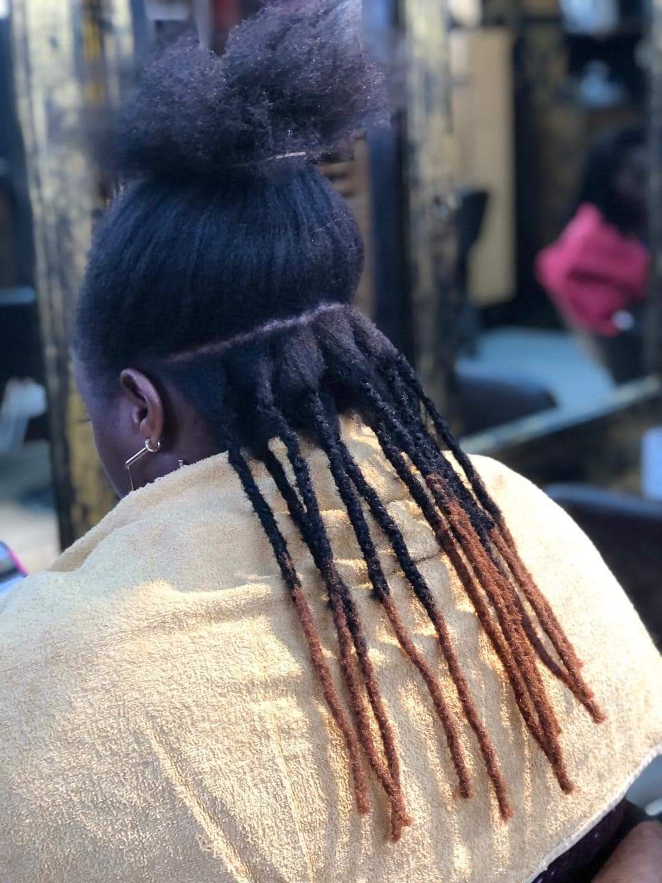 artifical dreads installation